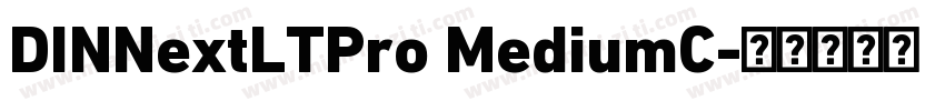 DINNextLTPro MediumC字体转换